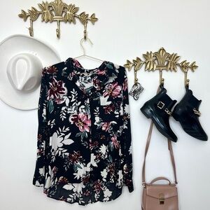 Bohemian soft tunic blouse XL ptp 24” l 31”